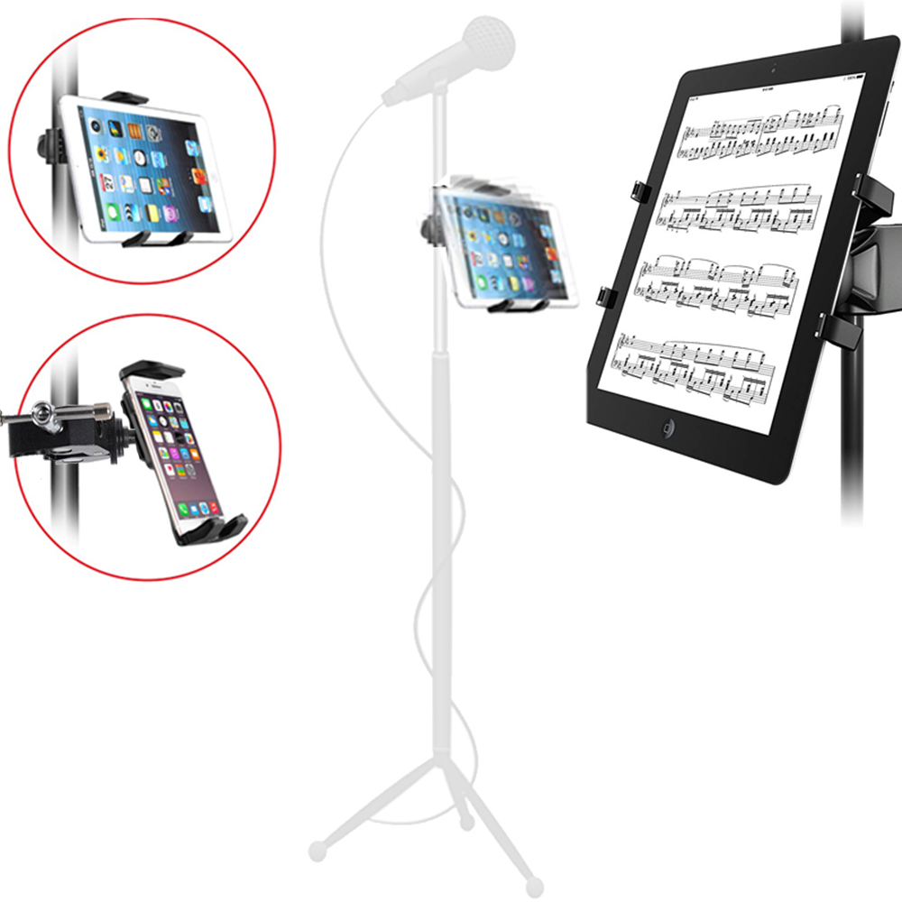 Tablet Car Mount - ที่วางไมโครโฟนแบบตั้งโต๊ะสำหรับแท็บเล็ต ใช้ได้กับโทรศัพท์มือถือ สำหรับ iPad และ iPhone