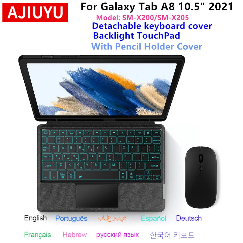 Tablet Accessories For Samsung - เคสพร้อมแป้นพิมพ์ Magic Keyboard สำหรับ Samsung Galaxy