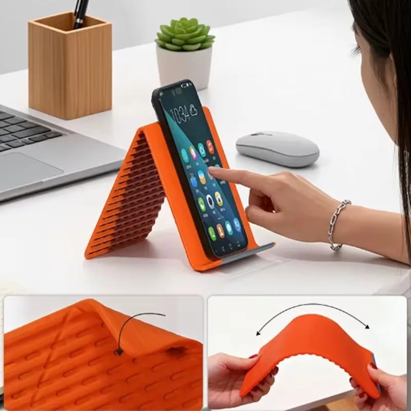 ที่วางโทรศัพท์ซิลิโคนแบบพับได้ - Tablet Ipad Accessories บทวิจารณ์และราคา