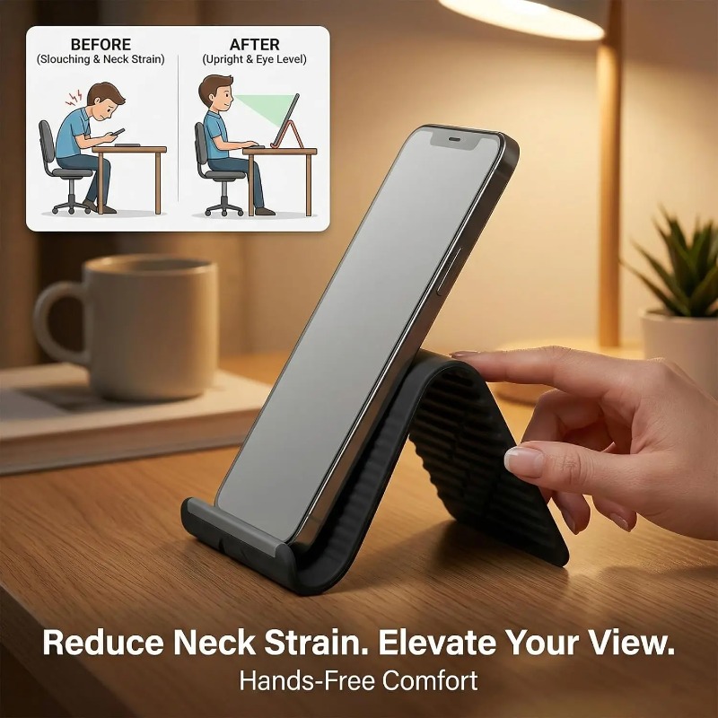 ที่วางโทรศัพท์ซิลิโคนแบบพับได้ - Tablet Ipad Accessories บทวิจารณ์และราคา