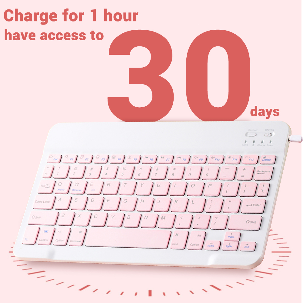 มินิคีย์บอร์ดไร้สายบลูทูธคีย์บ - Tablet Accessories Kit บทวิจารณ์และราคา