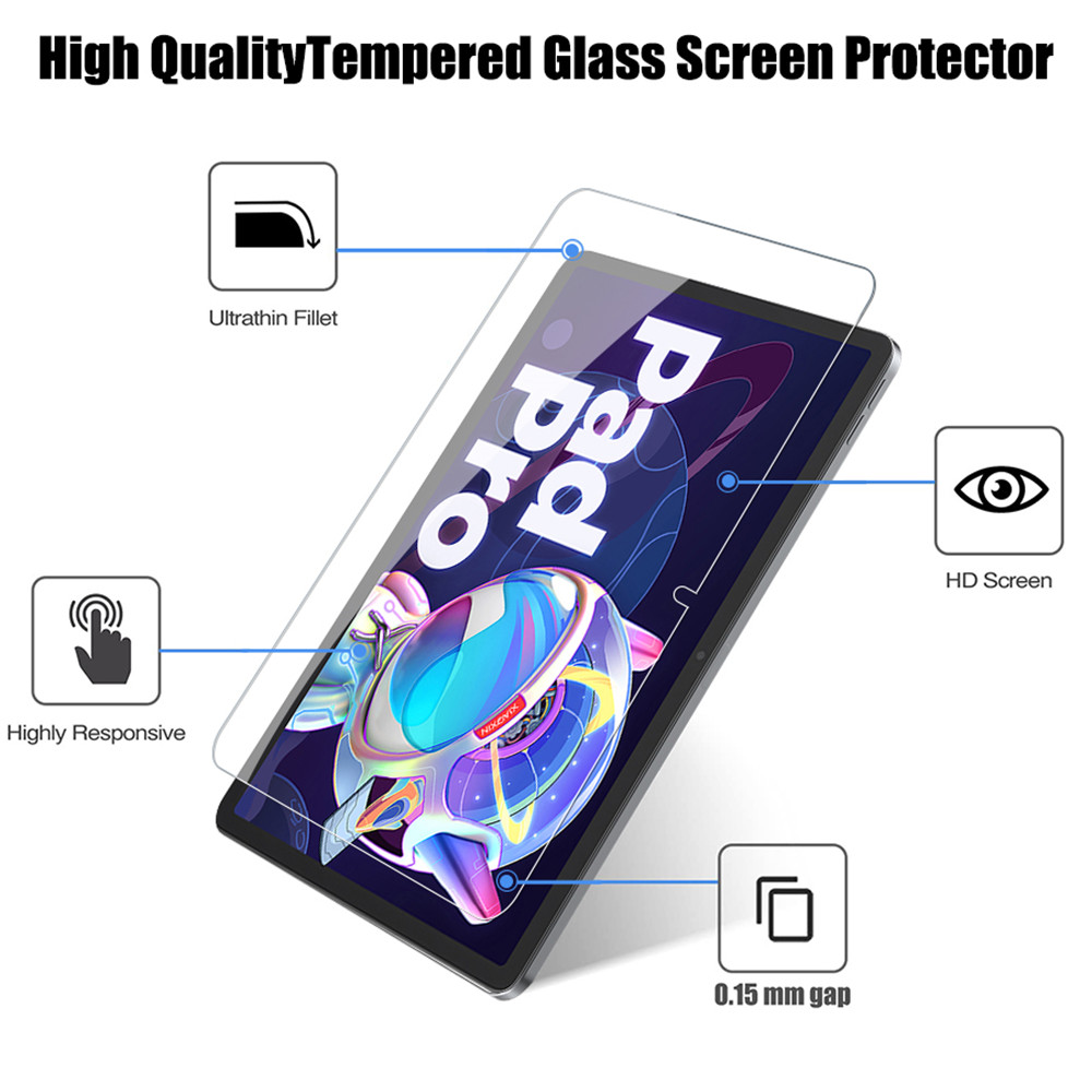 แผ่นกระจกนิรภัย2ชิ้นสำหรับ Len - Lenovo Tablet Plus Accessories บทวิจารณ์และราคา