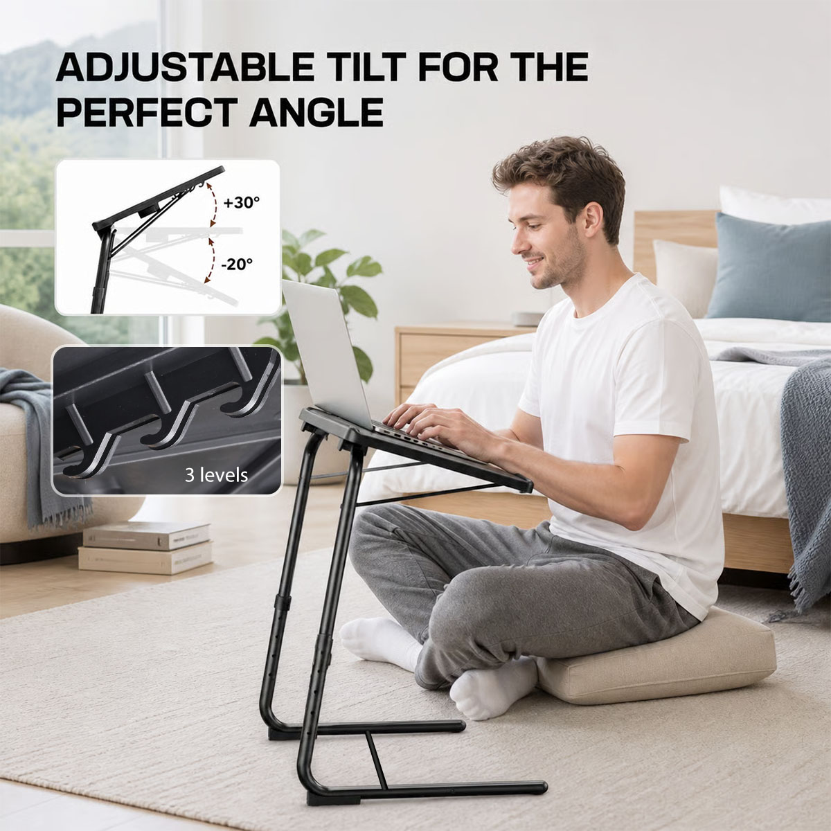 โต๊ะวางแล็ปท็อปปรับระดับได้สำห - Tablet Lap Desk บทวิจารณ์และราคา
